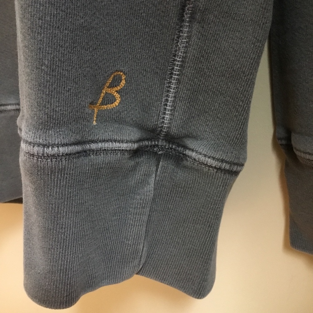 Birdwell Beach Britches Gray Washed Pullover Crewneck Sweatshirt - Picture 4 of 8